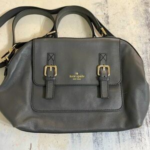 Kate Spade Gray Leather Satchel Purse